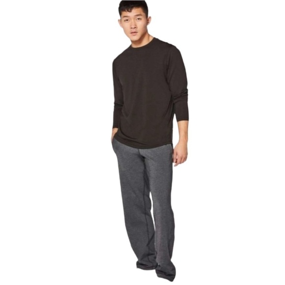 Lululemon Men’s Kung Fu Pant 2.0 (Regular) Heathered Black / Gray Sz L - Picture 2 of 12